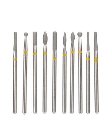 10Pcs Multi Shape Nail Drill Bit Milling Burr Grinder Removal Polishing Manicure Tools for Professional Nail Drill