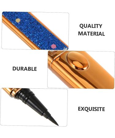 FRCOLOR 2pcs Self Adhesive Mascara Liquid Eyeliner Eyeshadow Pencil Self-adhesive Eye Liner Fake Eyelashes 1 count (Pack of 1) Bluex2pcs - Buy Online on GoSupps.com