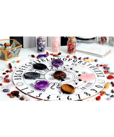 Xiannvxi Clear Quartz Crystal Worry Stones | Healing Thumb Gemstones for Stress Relief & Meditation | Naturally Polished Oval Palm Pocket Stones - Buy Online on GoSupps.com