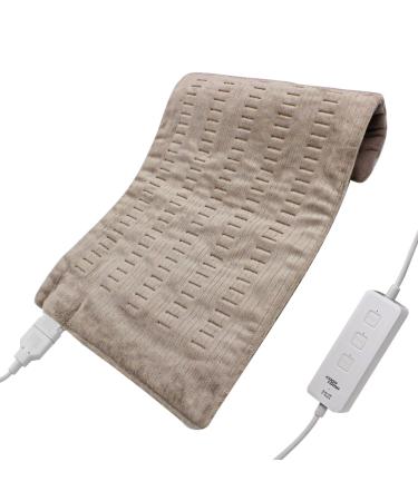 Heating Pad Fast-Heating Technology for Back/Waist/Abdomen/Shoulder/Neck Pain and Cramps Relief - Moist and Dry Heat Therapy with Auto-Off Hot Heated Pad by GOQOTOMO-HF-P