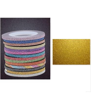 Oceaneshop 14 Colors Gold & Silver Nail Art Tape Stickers Set - DIY Rolls Decoration for Women - 1/2/3mm Striping Line - Buy Online on GoSupps.com
