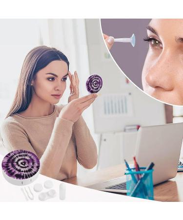Buy Purple Tie Dye Contact Lens Case | Travel Lens Care Box - Durable & Stylish - Buy Online on GoSupps.com