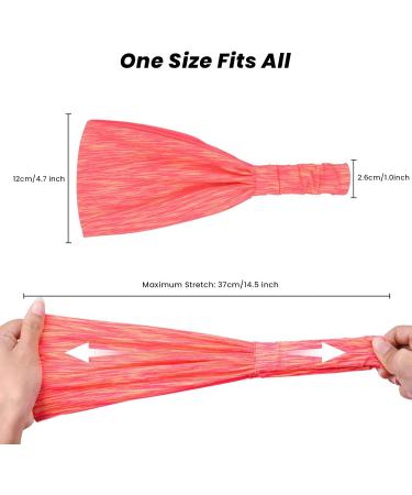 4-Pack Women's Elastic Headbands - Wide Fast-Drying Hair Bands for Sports Yoga Gym Running & Fitness - Buy Online on GoSupps.com