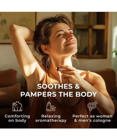 Frankincense Myrrh Roll On & Sandalwood Essential Oils for Diffuser Set - Essential Oils Aromatherapy Roll On with Essential Oil Set - 2x0.34 fl oz - Gya Labs - Buy Online on GoSupps.com