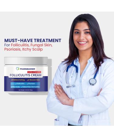 Folliculitis Treatment Cream Extra Strength Folliculitis Scalp Treatment Antifungal Cream Psoriasis Cream Fast Effective Treatment for Folliculitis Psoriasis & Seborrheic Dermatitis Itch Relief - Buy Online on GoSupps.com
