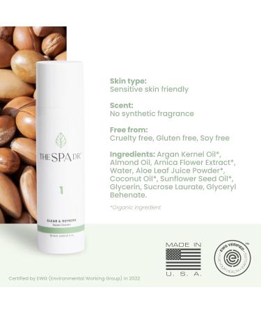 The Spa Dr. 2 in 1 Cleanser & Makeup Remover | Natural pH Balanced Skin Care | 30-Day Supply | 75ML/2.536 Fl. Oz | International Shipping Available - Buy Online on GoSupps.com