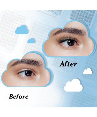 KevKev Individual Eyelashes 96Pcs Cluster Lashes | Natural Wispy Style | DIY Eyelash Extension | C-MIX (8-16mm) Fjord - Buy Online on GoSupps.com