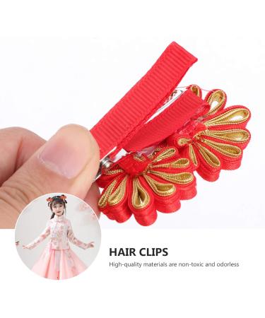 2 Sets New Year Hairpin Christmas Goodie Bag Filler Tassel Hair Clip Girls Hair Barrettes Chinese Hairpin Tassel Boutique Hair Clips Kids Hair Pins Fabric Vintage Child Candy Bag - Buy Online on GoSupps.com
