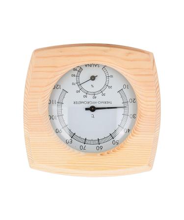 High -quality wood material sauna space thermometer durable digital sauna space thermometer shows the current state of humidity for sauna space bathroom