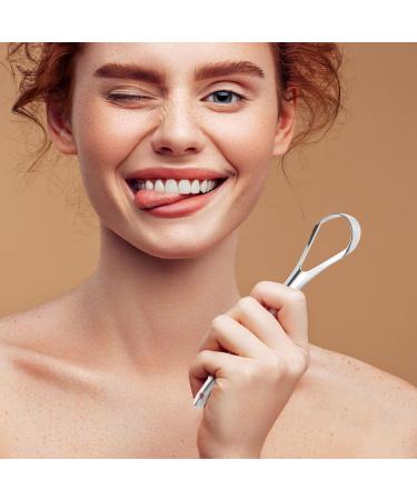 Healeved 2-Piece Stainless Steel Tongue Scrapers Set - Metal Tongue Cleaner with Storage Box for Adults - Buy Online on GoSupps.com