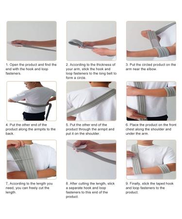 Buy Universal Adjustable Arm Sling Strap - Shoulder Immobilizer for Broken Wrist & Dislocated Shoulder - Includes Instruction Manual | International Shipping Available - Buy Online on GoSupps.com