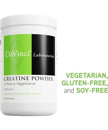 DAVINCI LABS Creatine Powder - Amino Acid Drink Mix Powder for Muscle & Brain Health* - Vegetarian Gluten-Free & Soy-Free - Unflavored 90 Servings - Buy Online on GoSupps.com
