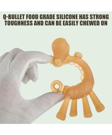Teething Ring for Baby | Food Grade Silicone Teething Toy | Safe & Easy Grip Teething Aid - Buy Online on GoSupps.com