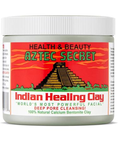 Aztec Secret Indian Healing Clay 1 lb - Best Natural Face Mask for Acne & Detox - Buy Online on GoSupps.com