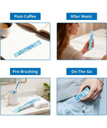 Mouthwash Travel Size Alcohol-Free Mouthwash Portable Fresh Breath Mini Packets 30 Count Ice Mint - Buy Online on GoSupps.com