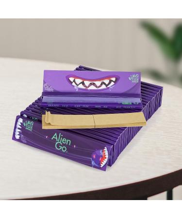 Purple rolling papers 110mm KingSizeSlim 25 packs Purple papers With Tip 1Tobacco Tools Suitable For Travel Home Sharing - Buy Online on GoSupps.com