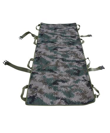 with 8 Handles Emergency Rescue Stretcher Thickened Nylon Cloth Folding Emergency Stretcher Field Battle Outdoor Portable Soft Stretcher