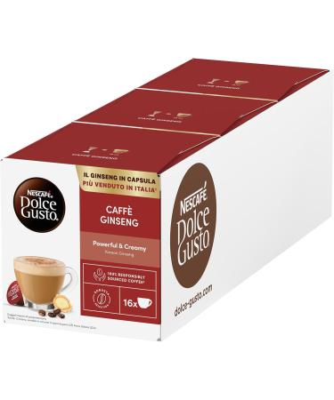  NESCAFE DOLCE GUSTO NESCAF DOLCE GUSTO Ginseng Coffee 6 boxes of 16 capsules (96 capsules compatible with Nescaf Dolce Gusto) - Buy Online on GoSupps.com