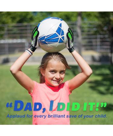 Clbort Children's & Adolescent Football Goalkeeper Gloves - Super Hold Double Protection Portable - Ideal for Young Keepers - Buy Online on GoSupps.com
