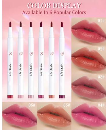 Buy Long-lasting Pink Lip Liner Stain Marker Pen | Waterproof Smudgeproof Lip Tint for Women | Quick Dry Lip Makeup - Buy Online on GoSupps.com