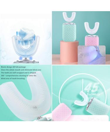 2PC U-Shaped Kids Electric Toothbrush Replacement Heads | Food Grade Silicone | Compatible with U-Type Electric Toothbrush | Ages 7-12 - Buy Online on GoSupps.com