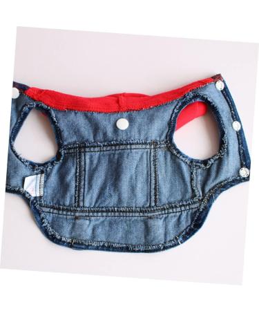 Iplusmile Red Denim Dog Vest - Summer & Spring Pet Costume & Accessories for XL Dogs | Fashionable Party Outfit - Buy Online on GoSupps.com