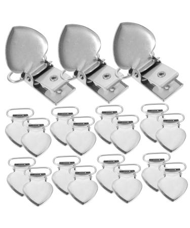 Exceart 60 Peach Heart Duck Cable Clips - Ideal for Pacifiers Trousers Braces & Cushion Holders - Perfect for Newborns & More! - Buy Online on GoSupps.com