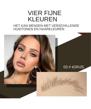 Dmuzsoih Brow Definer Pencil Multitip Eyebrow PencilWaterproof Liquid Pen with Angled Brush High Pigment Eyebrow Definer Pencil with Smudge Resistant Cosmetic for Working and Gathering 03 - Buy Online on GoSupps.com