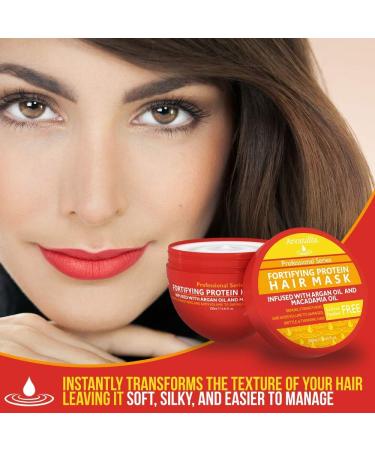 Arvazallia Fortifying Protein Hair Mask & Clarifying Shampoo Bundle - Professional Hair Detox Treatment for Dry/Damaged Hair - Buy Online on GoSupps.com