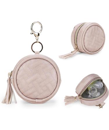Fowybe Pacifier Bag | Pink Pacifier Holder & Key Storage for Diaper Bags - Secure & Convenient Solution - Buy Online on GoSupps.com
