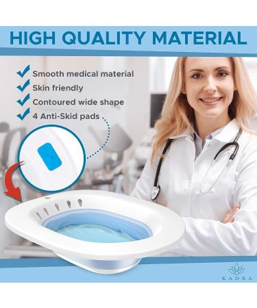 Kadra Sitz Bath With Storage Hook - Postpartum and Hemorrhoid Relief Kit - Buy Online on GoSupps.com