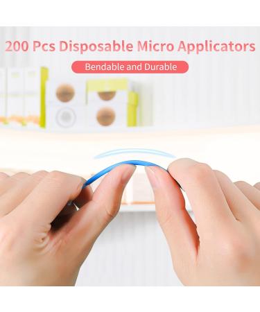 200PCS Micro Applicator Brushes - Disposable Brushes for Eyelash Extensions, Makeup, Dental Care & Cleaning - White - Buy Online on GoSupps.com