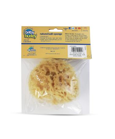 Baby Buddy Natural Wool Sea Sponge - Hypoallergenic Bath Sponge for Tender Skin - 4.5in, Brown - 1 Count - Buy Online on GoSupps.com