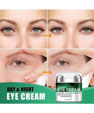 Grospe Caffeine Eye Cream for Puffiness and Bags Under Eyes Daily Anti-Wrinkle Cream Collagen Peptide Eye Cream Day and Night Reduce The Look Of Aging Line Smoothing Skin Care 1.7 FL OZ 1 Pack - Buy Online on GoSupps.com