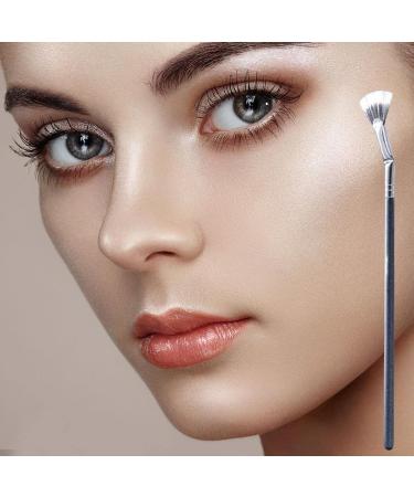 Angled Eyelash Brush 120 Degree Angled Eyelash Definer Fan Brush - Eyeliner Detail Brush Makeup Brush Lash Wand Brush Fan for Natural Lifted Effects and Enhance Lower Lashes R-b - Buy Online on GoSupps.com