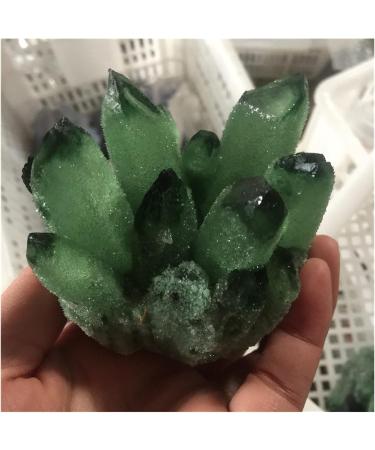 1 pcs Beautiful Green Ghost Phantom Quartz Crystal Cluster Rock Stones Crystals Reiki Specimen Minerals Reiki Decoration Full of Texture 400-500g - Buy Online on GoSupps.com
