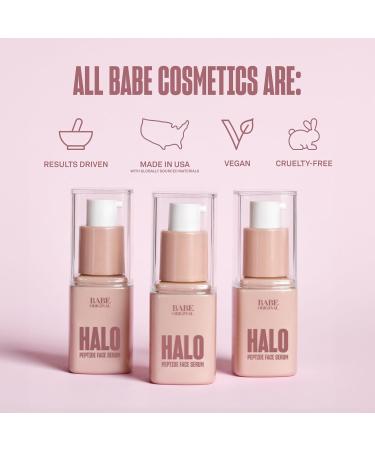 Babe Original Halo Peptide Face Serum - Hydrating Moisturizer for Women | Vegan & Cruelty-Free with Hyaluronic Acid Pink Root Extract & Peptides - Buy Online on GoSupps.com