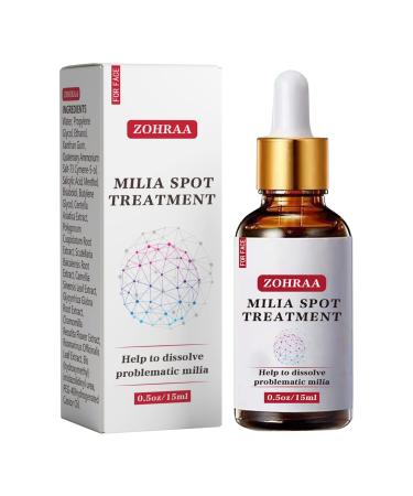 ZOHRAA Milia Remover Milia Spot Treatment Helps Dissolve and Reduce Milia in 4 weeks with Salicylic Acid, Centella Asiatica, Scutellaria Baicalensis, Glycyrrhiza Glabra and More
