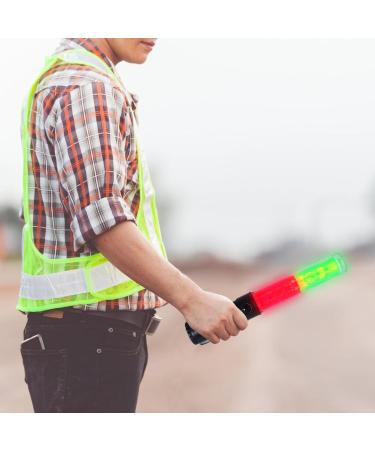 Gatuida Signal Traffic Wand with Led Lights Traffic Safety with Side Clip for Air Marshalling Car Directing Parking Guides 26cm - Buy Online on GoSupps.com