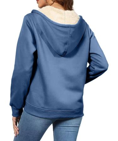 Warm Oversized Plush Hoodie Jacket for Ladies - Winter Coat & Fleece Buffer in Multiple Color Variants | 5XL - Buy Online on GoSupps.com