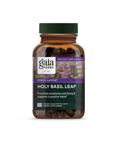 Gaia Herbs Holy Basil Leaf 120 Vegan Liquid Phyto-Caps