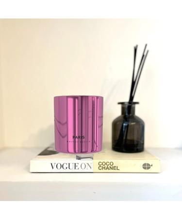 Paris Rose and Sandalwood Scented Candle in Box - 280gm Natural Wax - Long Burn Time - Luxury Gift for Women & Men - Buy Online on GoSupps.com