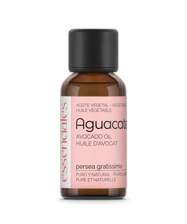 Essenciales Essentials - Avocado Vegetable Oil (Persea Gratissima) 30 ml | 100% Pure and Natural - 1st Cold Pressed