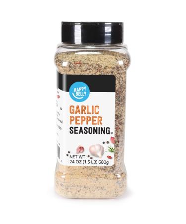 Amazon Brand - Happy Belly Garlic Pepper, 24 Ounces - Buy Online on GoSupps.com
