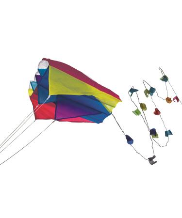 Paul G nther 1189 - Mini Parafoil Blue colorful kite for the pocket for the pocket with a light nose sail can be conveniently stowed in the pocket approx. 60 x 51 cm