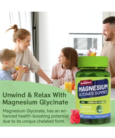 Magnesium Glycinate Gummies 500mg with L-Threonate 300mg - Sugar-Free Magnesium Potassium Supplement with Vitamin D B6 CoQ10 - Strawberry Flavored - 60 Gummies 60 Count (Pack of 1) - Buy Online on GoSupps.com