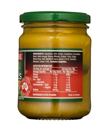 Three Three Sweet Mustard Pickles 250g - Tangy and Delicious Condiment - Buy Online on GoSupps.com