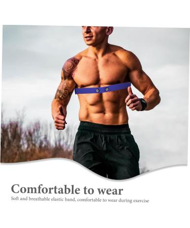 Yarnow Multi-Purpose Sports Belt for Cycling & Heart Rate Monitoring - Durable Nylon Device Holder - 17cm x 3cm - Blue - Buy Online on GoSupps.com
