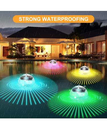Yangun Solar Floating Pool Lights - 2 Pack LED Waterproof Underwater Lighting with 7 Color Change for Pool & Garden Decoration - Buy Online on GoSupps.com