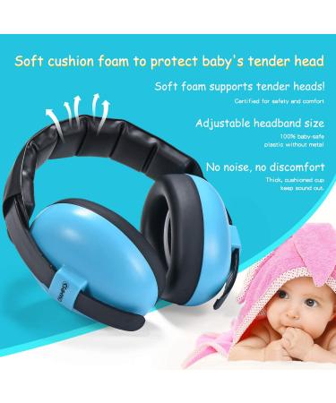 Champs Baby Ear Muffs - Noise Protection Headphones for Babies 0-3 Years - Blue - Buy Online on GoSupps.com